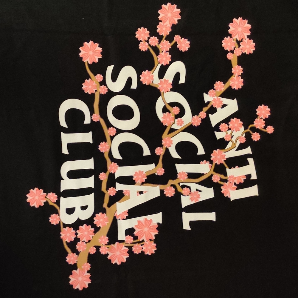 Anti social social club flower t shirt